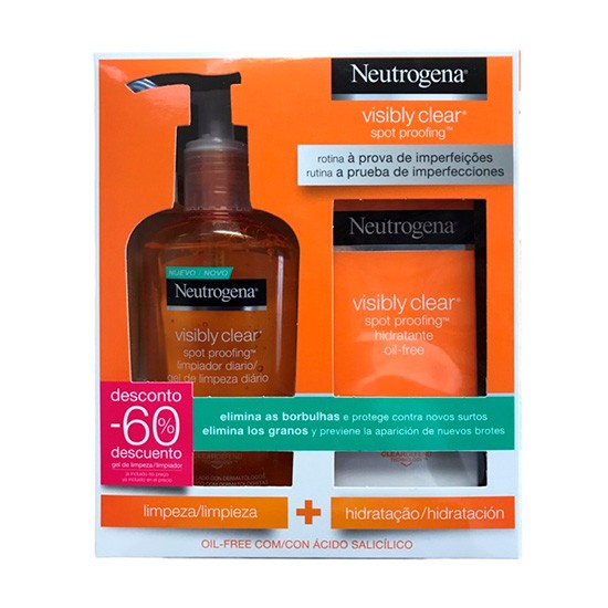 Neutrogena Visibly clear hidratante oil-free + Limpiador jabón
